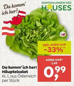 ADEG Da komm'ich her! Häuptelsalat Angebot