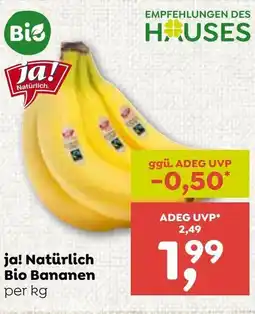 ADEG ja! Natürlich Bio Bananen Angebot