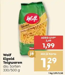 ADEG Wolf eigold teigwaren Angebot