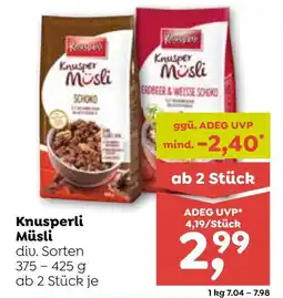 ADEG Knusper Müsli Angebot