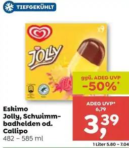 ADEG Eskimo Jolly, Schwimm- badhelden od. Callipo Angebot