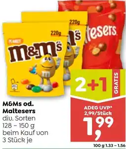 ADEG M&Ms od. Maltesers Angebot