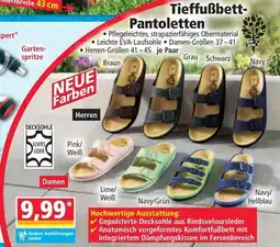 Norma Tieffußbett- Pantoletten Angebot