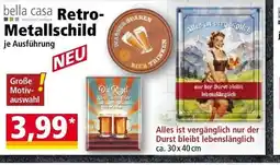 Norma bella casa Retro- Metallschild Angebot