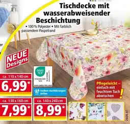 Norma Tischdecke mit wasserabweisender Beschichtung Angebot