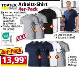 Norma TOPTEX Arbeits-Shirt PRO 4er-Pack Angebot