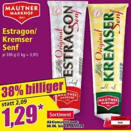 Norma Estragon/ Kremser Senf Angebot