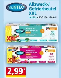 Norma Allzweck-/ Gefrierbeutel XXL Angebot