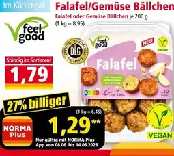 Norma Falafel/Gemüse Bällchen Angebot