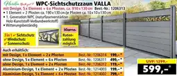 Norma WPC-Sichtschutzzaun VALLA Angebot