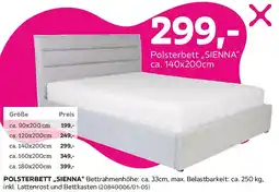 Mömax Polsterbett SIENNA Angebot
