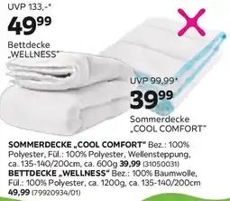 Mömax Bettdecke WELLNESS Angebot