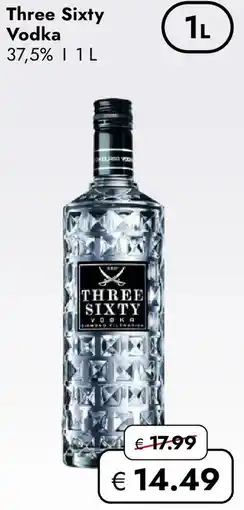 Travel FREE Three Sixty Vodka Angebot