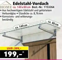 Norma Edelstahl-Vordach Angebot