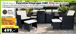 Norma Polyrattan-Sitzgruppe CUBE 33tlg. Angebot