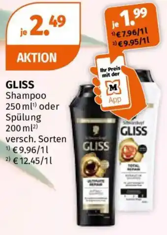 Müller GLISS Shampoo Angebot