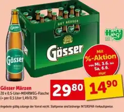 Interspar Gösser Märzen Angebot
