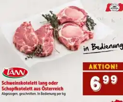 Interspar Schweinskotelett lang oder schopfkotelett aus österreich Angebot