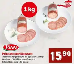 Interspar Polnische oder Käsewurst Angebot