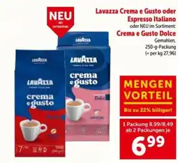 Interspar Lavazza crema e gusto oder espresso italiano oder neu im sortiment: crema e gusto dolce Angebot