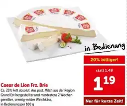 Interspar Coeur de Lion Frz. Brie Angebot