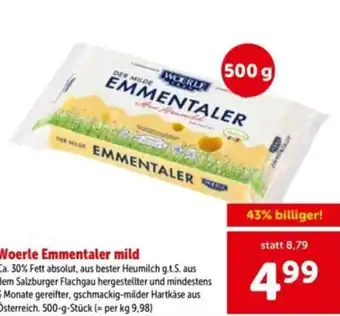 Interspar Woerle Emmentaler mild Angebot