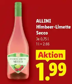 Lidl Allini himbeer-limette secco Angebot