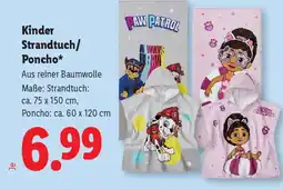 Lidl Kinder Strandtuch/ Poncho Angebot