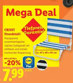Lidl Crivit strandstuhl Angebot
