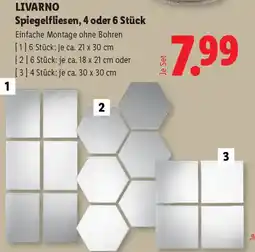 Lidl Livarno spiegelfliesen, 4 oder 6 stück Angebot