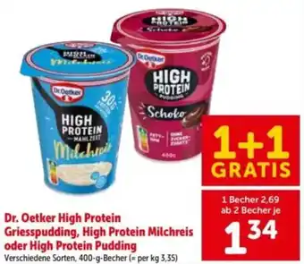 Dr oetker high protein griesspudding, high protein milchreis oder high protein pudding