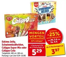 Interspar Eskimo jolly, schwimmbadhelden, calippo super mix oder calippo cola Angebot