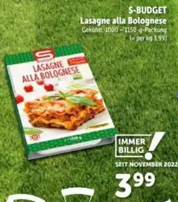 Interspar S-budget lasagne alla bolognese Angebot