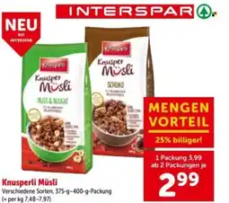 Interspar Knusper Müsli Angebot