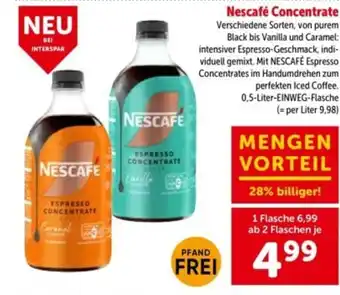Interspar Nescafé concentrate Angebot