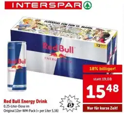 Interspar Red bull energy drink Angebot