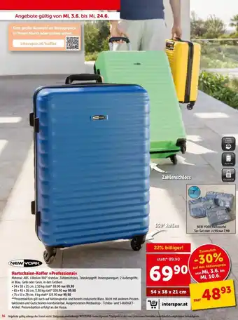 Interspar Hartschalen Koffer Professional Angebot