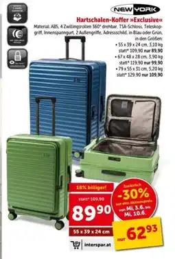 Interspar Hartschalen Koffer Exclusive Angebot