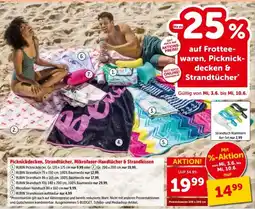 Interspar Picknickdecken, strandtücher, mikrofaser-handtücher & strandkissen Angebot