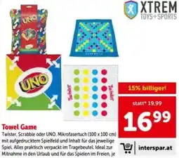 Interspar Towel Game Angebot