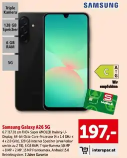 Interspar Samsung Galaxy A26 5G Angebot