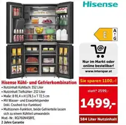 Interspar Hisense Kühl- und Gefrierkombination Angebot