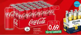 Eurospar Coca-cola limonaden Angebot