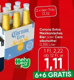 Eurospar Corona extra mexikanisches bier oder cero alkoholfrei Angebot
