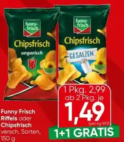 Eurospar Funny Frisch Riffels oder Chipsfrisch Angebot