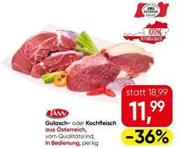 Eurospar Gulasch- oder kochfleisch Angebot