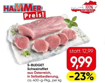 Eurospar S-BUDGET Schweinsfilet Angebot