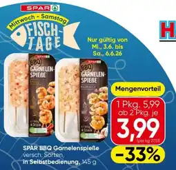 Eurospar SPAR BBQ Garnelenspieße Angebot