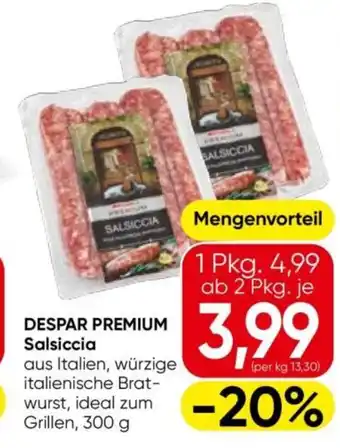 Eurospar Despar premium salsiccia Angebot