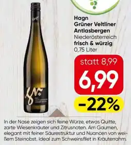 Eurospar Hagn grüner veltliner antlasbergen niederösterreich frisch & würzig Angebot